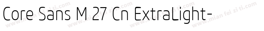 Core Sans M 27 Cn ExtraLight字体转换